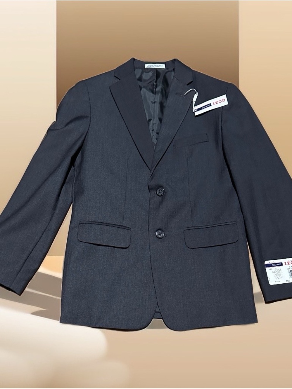 NWT IZOD Kids Charcoal Two-Button Sport Coat/Blazer